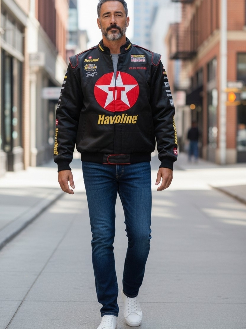 Vintage NASCAR Chase Authentics Drivers Line Havoline Jacket Size Large
